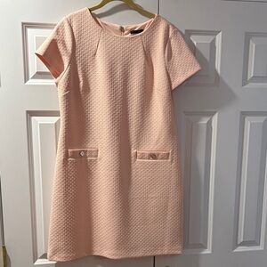Tommy Hilfiger Textured Pink Mini Dress-size 14